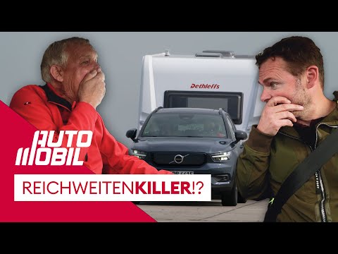 Electric car with caravan: COMPLETELY UNSUITABLE?⚡The no-holds-barred test! | auto mobil