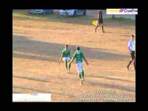 Fecha 2 Clausura Defensores 1 Juniors 0 27 de Julio 2012