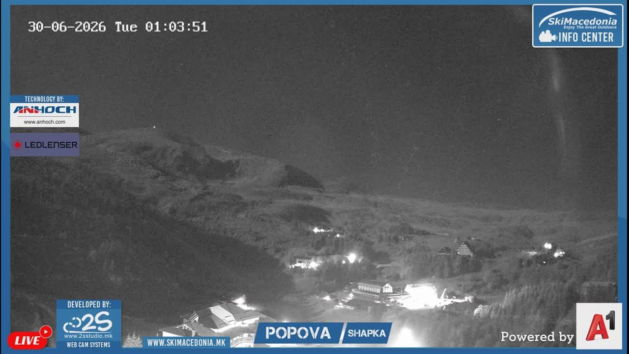 Live webcam view of Popova Shapka Ski Resort View