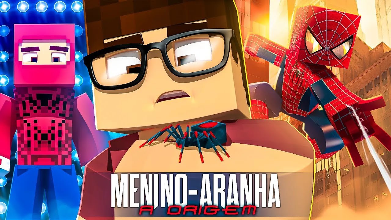 Minecraft: MENINO ARANHA: A ORIGEM - O FILME