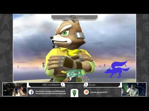 GUMS 13 Singles (Winner's Bracket) - HSG LordXav1er (Link/Lucina) vs Grunk (Fox)
