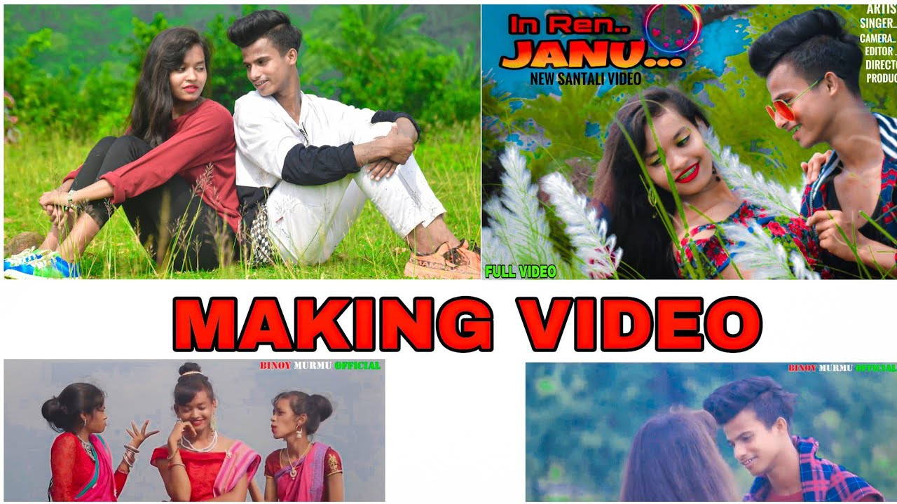 In ren jannu santhali making video 2021 (Aj and puja) Binoy murmu official