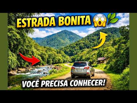 VIAGEM PELO SUL DO BRASIL - CONHECENDO ESTRADA BONITA EM GARUVA SANTA CATARINA - 4K ULTRAHD