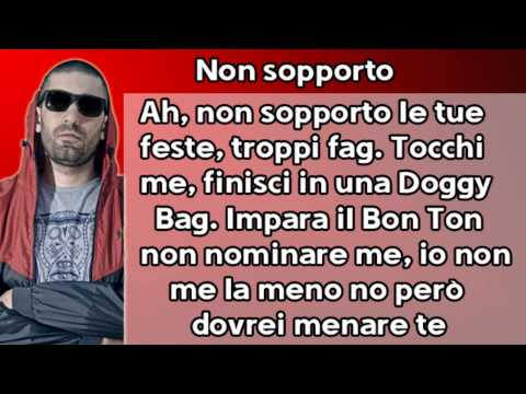 Salmo, Nitro e Jack The Smoker  Non Sopporto + Testo