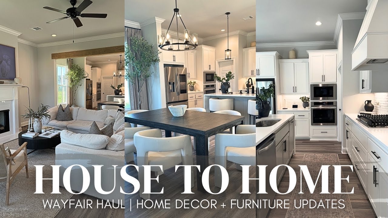 HOUSE TO HOME VLOG | WAYFAIR HAUL | MODERN & COZY HOME DECOR + FURNITURE UPDATES |  2024