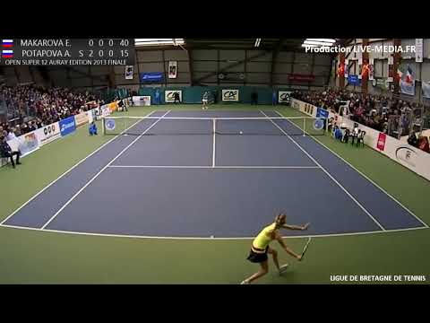 TENNIS Finale OPEN SUPER 12 AURAY 2013 Marakova vs Potapova par Live-Media.fr