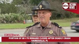 Presser: 7 dead, including children, after fiery crash on I-75 near Gainesville