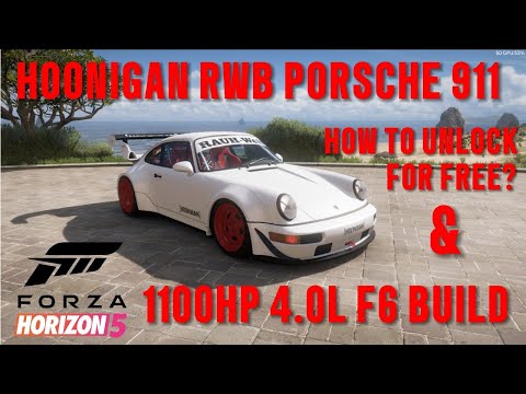How To Unlock 1991 Hoonigan RWB Porsche 911 Turbo & 4.0L F6 Swap 1100BHP Build - Forza Horizon 5