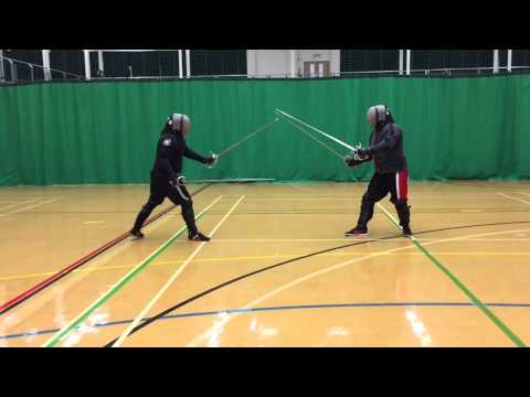 AHF Dual rapiers / case of rapiers sparring - Michael vs Nick 1/2 speed