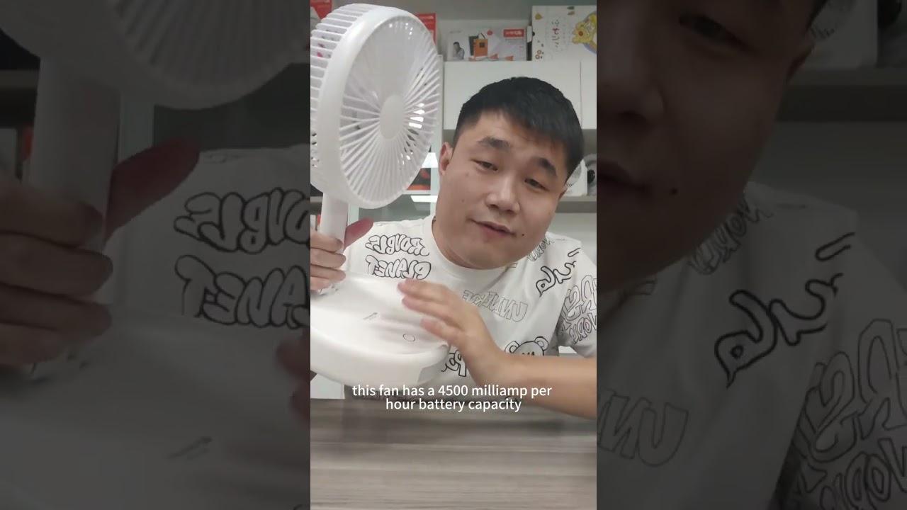 WindWhisper CoolTech KM-F0358（Usage Introduction）#fan #rechargeablefan  #businessopportunity