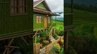 Download lagu Rumah bambu unik eksotis view Sawah indah #rumah #rumahidaman #desainrumah #rumahbambu #rumahunik mp3