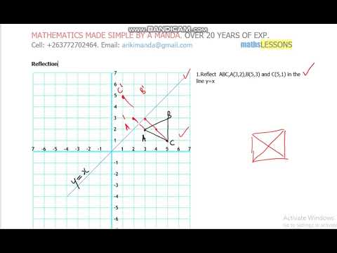 Reflection in the line y=x — video thumbnail