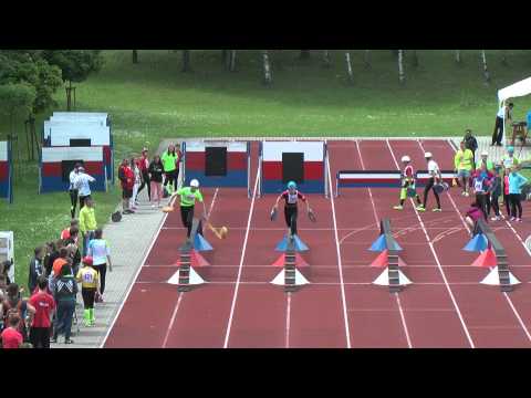 M Lejska a A Bartň 1 p  100m dorci Ostrava 31 5 2014