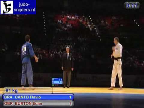 Judo 2009 Birmingham: Canto (BRA) - Burton (GBR) [-81kg].