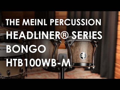Meinl Percussion Headliner Series Bongo, Walnut Brown, Matte HTB100WB-M