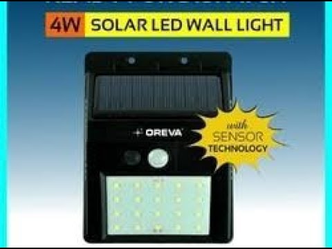 Solar Powered Led Wall Light