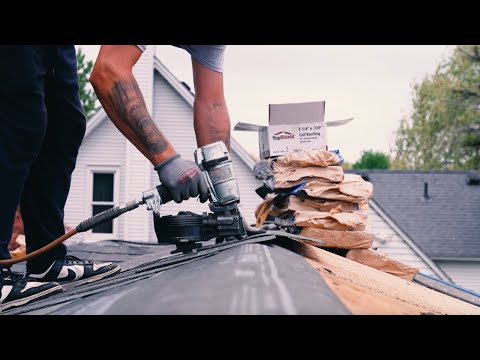 Roof replacement time-lapse Detroit