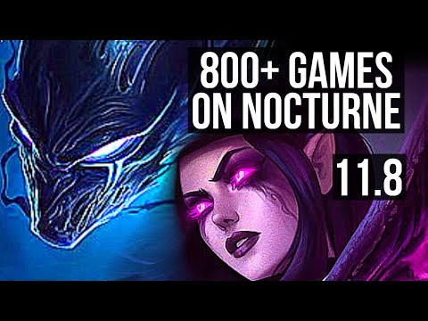 NOCTURNE vs MORGANA (JUNGLE) | 5/0/7, 800+ games, 1.2M mastery | EUW Diamond | v11.8