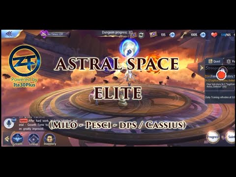 Astral Space ELITE with Cassios (Milo-Pesci-Dokho) - Tutorial - Saint Seiya Awakening - ITA