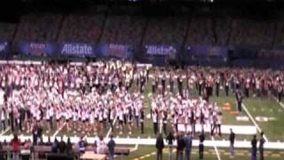2010 Sugar Bowl  rehearsal for half time in the dome