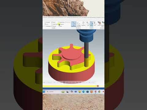 30-How To Create Mastercam Dynamic Mill #How To Create 2D Pocket Rough #youtube short  #video #viral