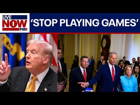 Video | Trump tells GOP senators to 'stop playing games' with shutdown