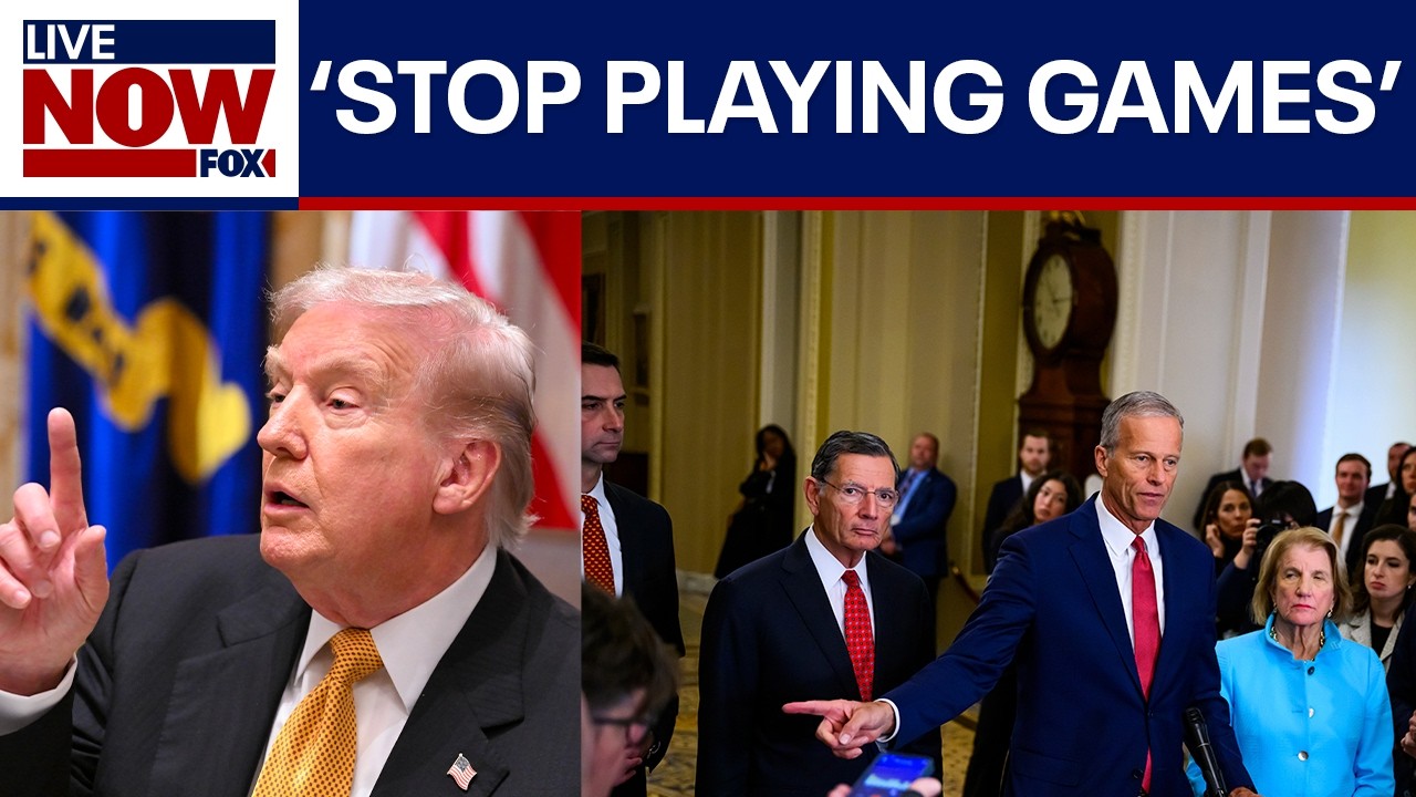 Trump tells GOP senators to 'stop playing games' with shutdown