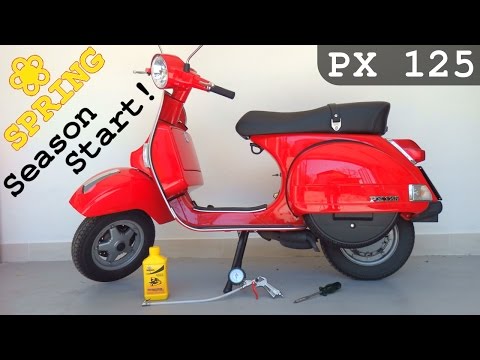 Vespa PX125 ❀ Spring ❀ What I do before starting the season