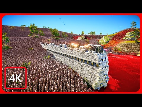 ARTILLERY Reinforced RUINS vs 2 MILLION ZOMBIES - Ultimate Epic Battle Simulator 2 UEBS 2 (4K)