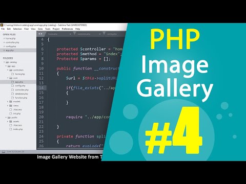 PHP Image gallery website from HTML template Tutorial Part04 | MVC OOP | Quick programming