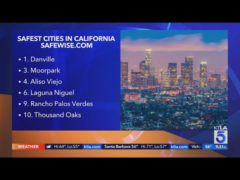 Study ranks safest cities in California