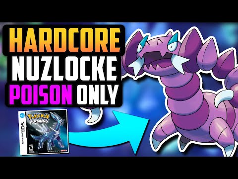 CAN I BEAT A POKÉMON DIAMOND HARDCORE NUZLOCKE WITH ONLY POISON TYPES!? (Pokémon Challenge)