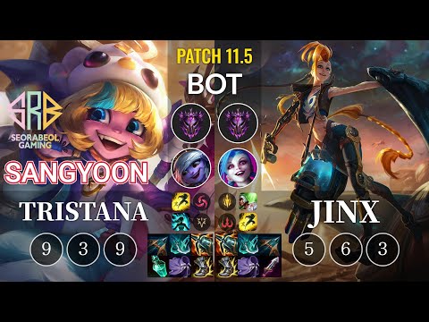 SRB Sangyoon Tristana vs Jinx Bot - KR Patch 11.5