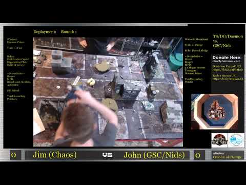 Charity Hammer Stream 2 Game 7 - Jim Vesal (Chaos) vs John Lennon (GSC/Nids/Guard)