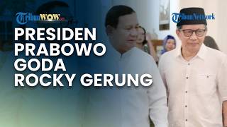 Sempat Berterima Kasih, Candaan Prabowo pada Rocky Gerung: Ternyata Pak Rocky Masih Disiden