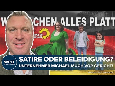 Video Thumbnail: DEUTSCHLAND: Spottplakate und Unternehmer Michael Much aus Gmund vor Gericht - Was darf Satire?