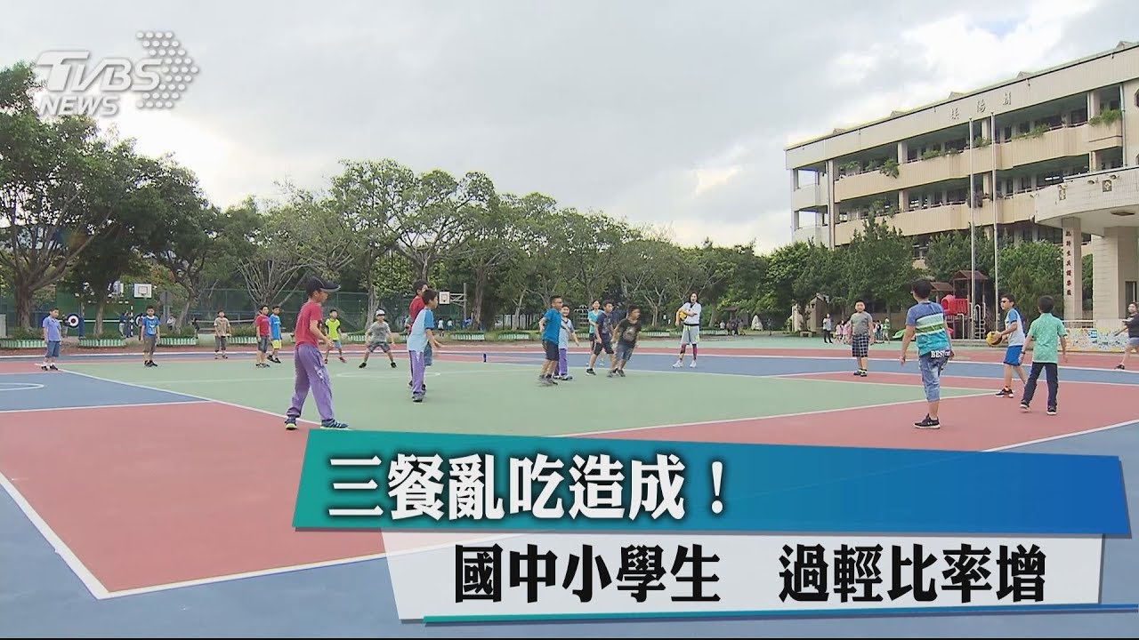 三餐亂吃造成!國中小學生 過輕比率增