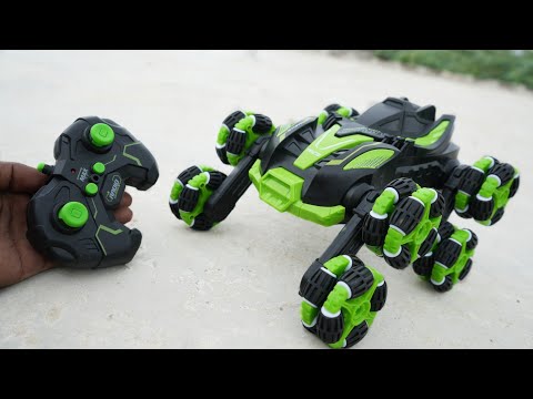 Remote control 8 Wheel Stunt Car Unboxing and Testing @rctoyworld