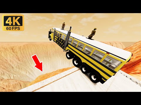 High speed downhill jumps #1 - Beamng.Drive