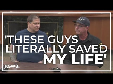 Portland man reunites with fire crew who helped save his life