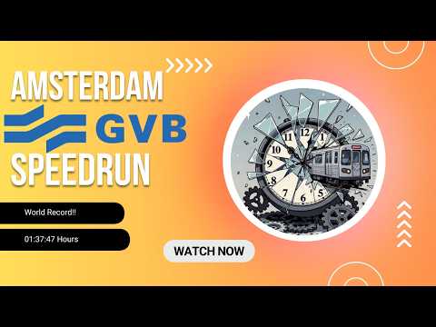 Speedrun Amsterdam GVB Metro 2nd Attempt | World Record 1:37:47