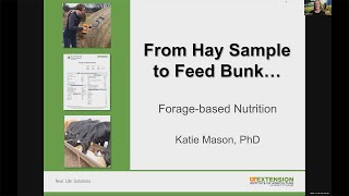 From Hay Sample to Feed Bunk:  Forage-based Nutrition
