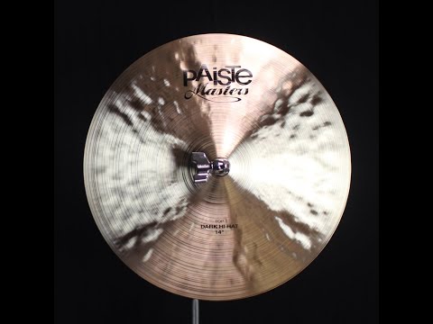 Paiste 14" Masters Dark Hi Hats - 757g/1169g (video demo) image 2