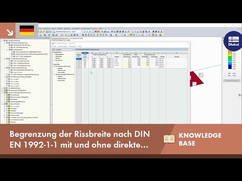 KB 001642 | Begrenzung der Rissbreite nach DIN EN 1992-1-1 mit und ohne direkte Berechnung in RF-...