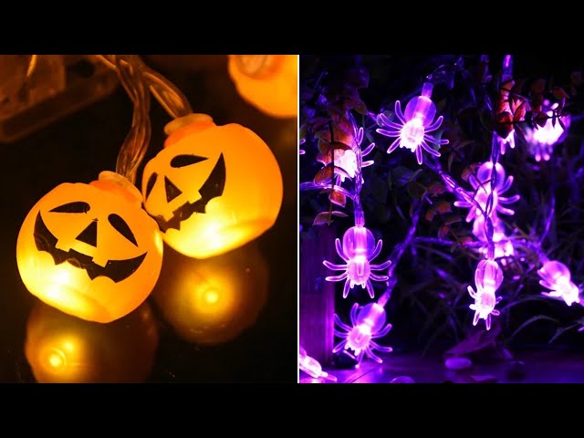 Vídeo relacionado con Halloween Party Lighting | Creative Holiday Lights | Pumpkin and Ghost Decorations, Outdoor Halloween Lights, Indoor Ambient Lighting, Whimsical Halloween Decor, Led String Lights for Halloween