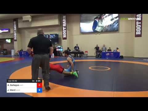 2018 Marine Corps US Open/Senior Men's Freestyle 65 Con 16 #2 - Aramys Gallegos (Univ) Vs. Joey Wa