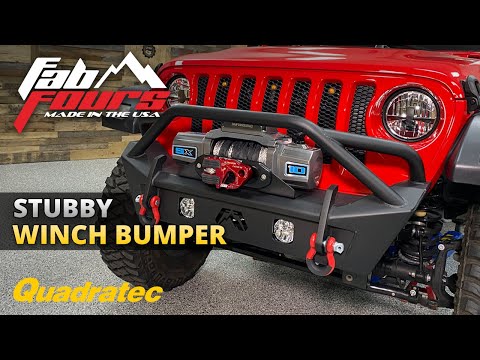 Fab Fours Stubby Front Winch Bumper for Jeep Wrangler & Jeep Gladiator
