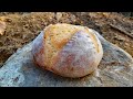 Survival Skills Cooking On Rocks Baking Bread In A Primitive Oven