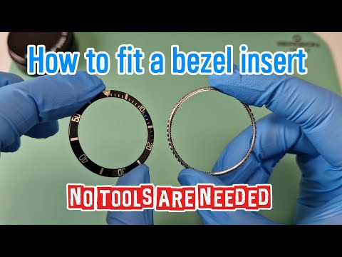 WATCH! How To Fit A Rolex Bezel Insert - NO TOOLS NEEDED! #Rolex