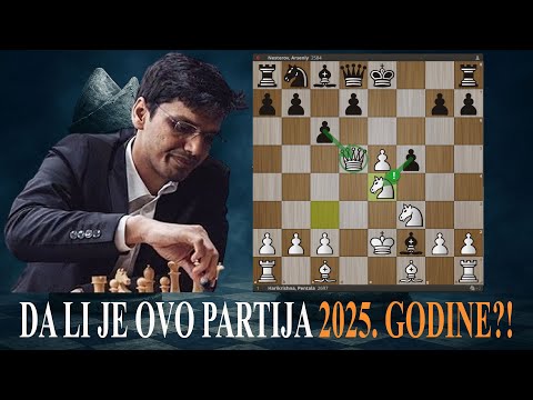 Besmrtna žrtva dame u 8  potezu!!! Harikrishna šokira šahovski svet! #sah #svetsaha